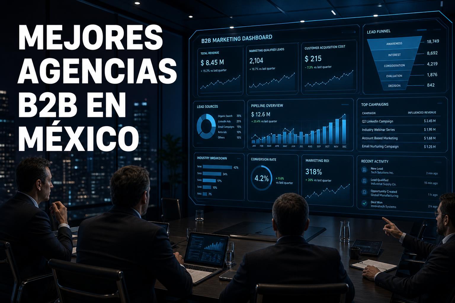 MEJORES AGENCIAS B2B EN MÉXICO: GUÍA COMPARATIVA POR ESPECIALIDAD 2026