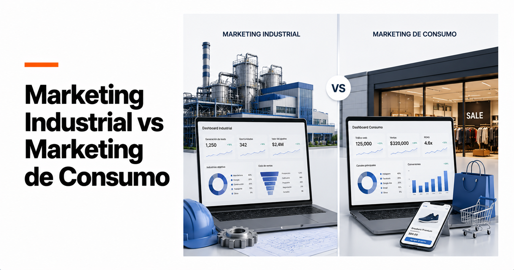 MARKETING INDUSTRIAL VS MARKETING DE CONSUMO: DIFERENCIAS CLAVE